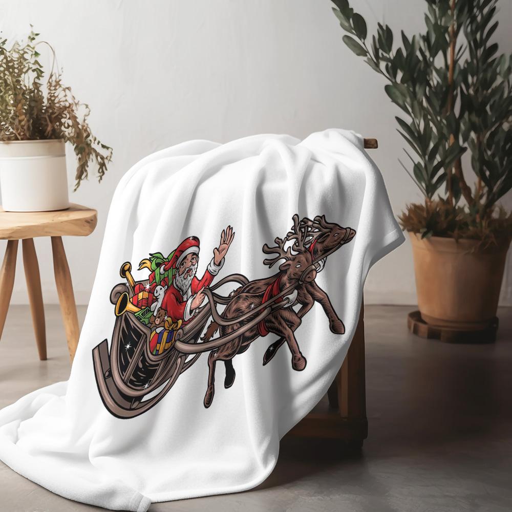 Tuniu Christmas Reindeer Sleigh Blanket for Sofa Bed Living Room Decor Gift 75x90cm
Tuniu Christmas Reindeer Sleigh Blanket for Sofa Bed Living Room Decor Gift 75x90cm