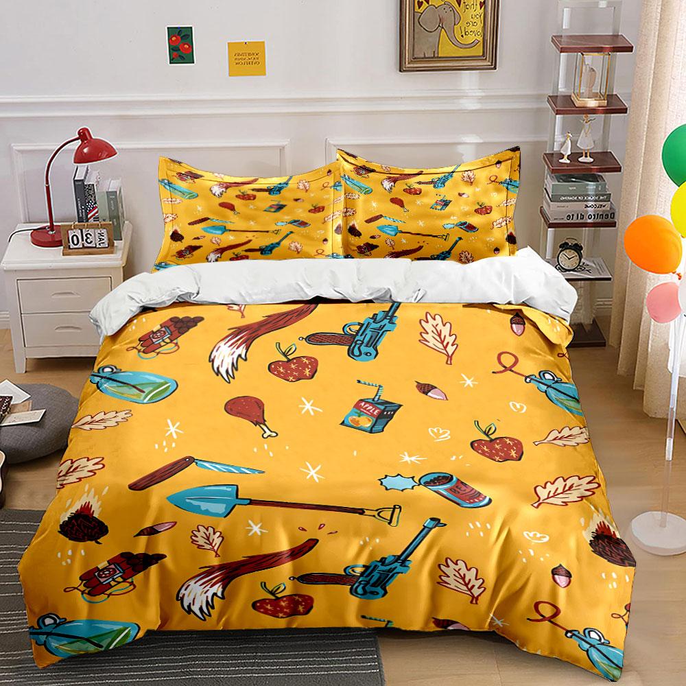 Apples, leaves, guns, shovel. Bedding sets Duvet cover sets Duvet covers Pillowcases(1 * Duvet Cover 2 * Pillowcases, without duvet insert) 135x200cm
Apples, leaves, guns, shovel. Bedding sets Duvet cover sets Duvet covers Pillowcases(1 * Duvet Cover 2 * Pillowcases, without duvet insert) 135x200cm