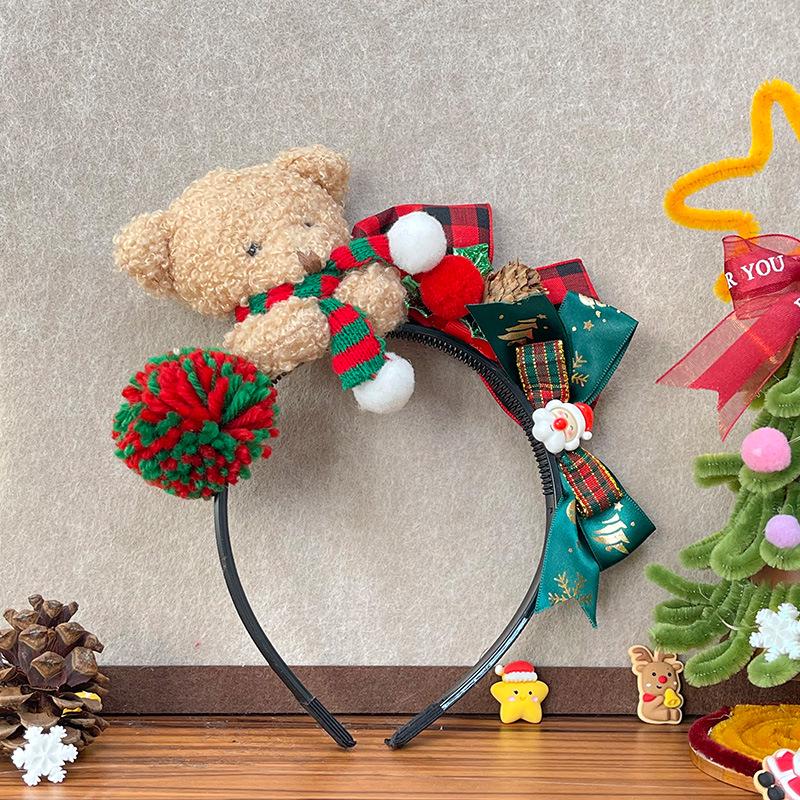Plush Bear Headband & Bow Hair Clip for Women - Christmas Photo Props & Accessories
Plush Bear Headband & Bow Hair Clip for Women - Christmas Photo Props & Accessories