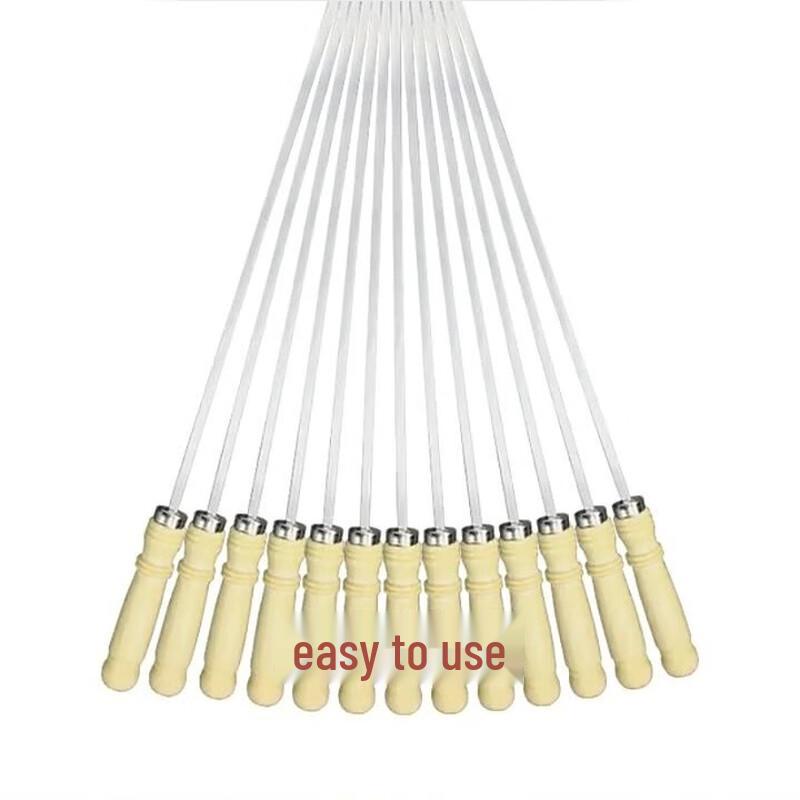 ZISIZ 304 Stainless Steel BBQ Flat Skewers
ZISIZ 304 Stainless Steel BBQ Flat Skewers