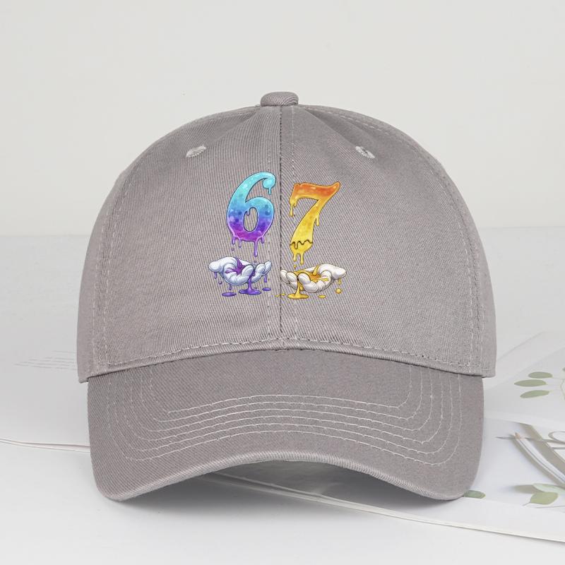 Colorful Dripping Number 67 Print Baseball Cap Adjustable Unisex Cotton Cartoon Streetwear Sun Hat сірий
Colorful Dripping Number 67 Print Baseball Cap Adjustable Unisex Cotton Cartoon Streetwear Sun Hat сірий