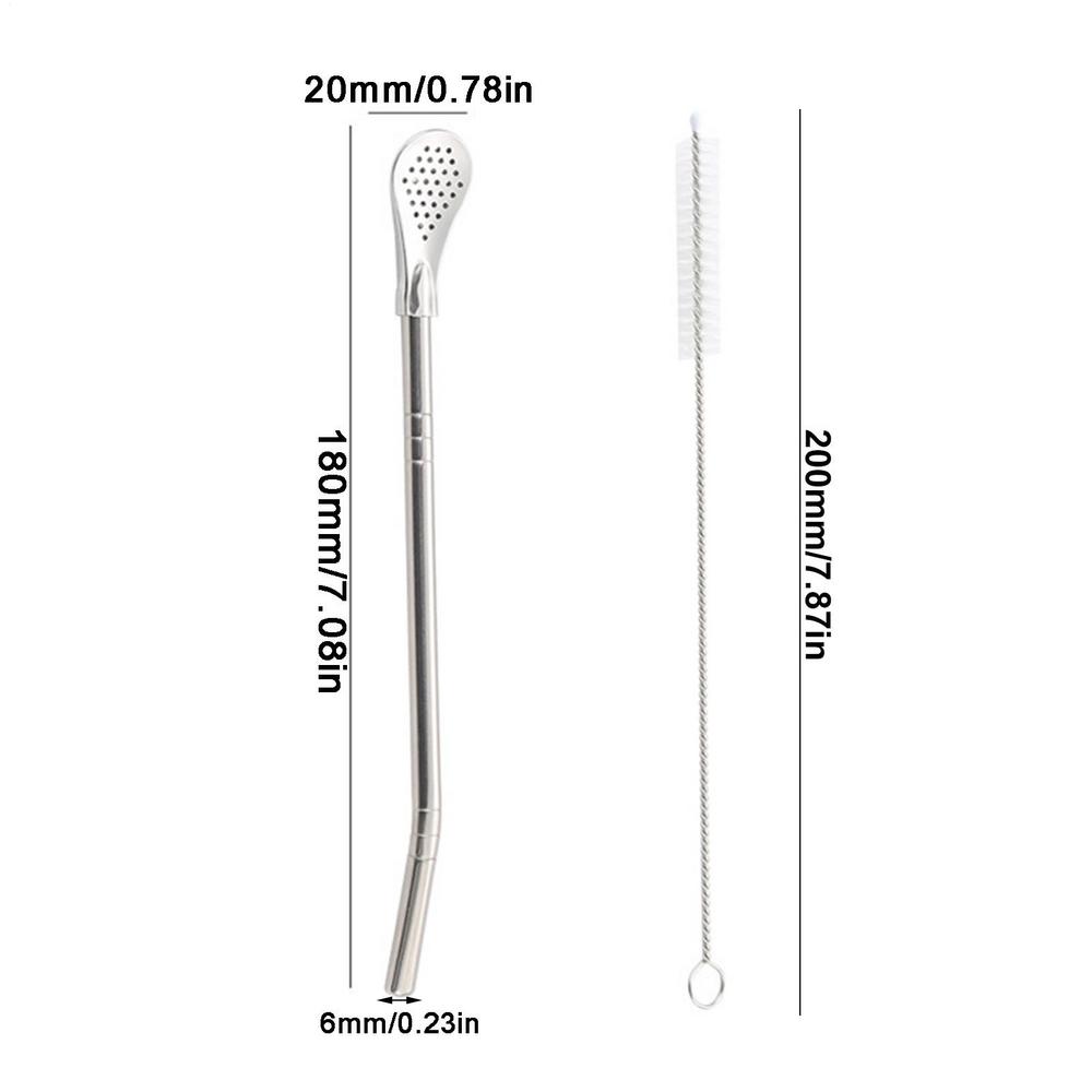 Reusable Tea Drinking Straws Spoon Yerba Mate Tea Filter Bombilla Gourd Cocktail Stainless Steel Straw Spoon Tea Bar Tool
Reusable Tea Drinking Straws Spoon Yerba Mate Tea Filter Bombilla Gourd Cocktail Stainless Steel Straw Spoon Tea Bar Tool