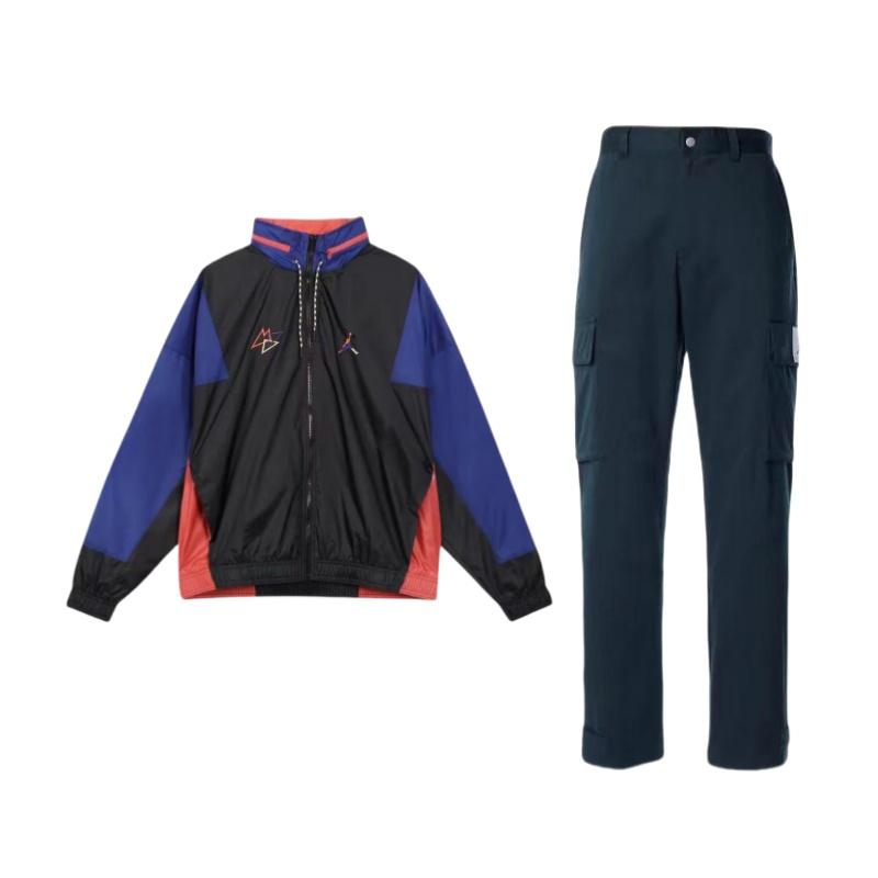Jordan Embroidered Logo Color Block Woven Jacket Solid Color Long Pants Casual Sports Suit Men suit DQ7343-010+DN3404-010 M
Jordan Embroidered Logo Color Block Woven Jacket Solid Color Long Pants Casual Sports Suit Men suit DQ7343-010+DN3404-010 M