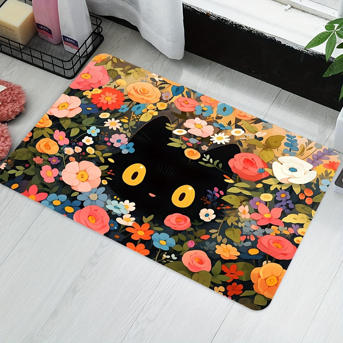 Charming Black Cat Doormat - Vibrant Floral Design for a Whimsical Home Entrance, Perfect for Adding of Playfulness Indoors 40x60cm
Charming Black Cat Doormat - Vibrant Floral Design for a Whimsical Home Entrance, Perfect for Adding of Playfulness Indoors 40x60cm