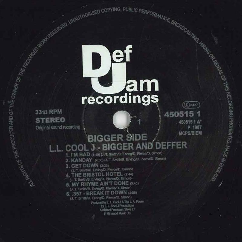 LP Record L.L. COOL J - Bigger And Deffer (Плохой) 4505151 DEF JAM 1987 UK Rap & Hip-Hop/R&B Used
LP Record L.L. COOL J - Bigger And Deffer (Плохой) 4505151 DEF JAM 1987 UK Rap & Hip-Hop/R&B Used