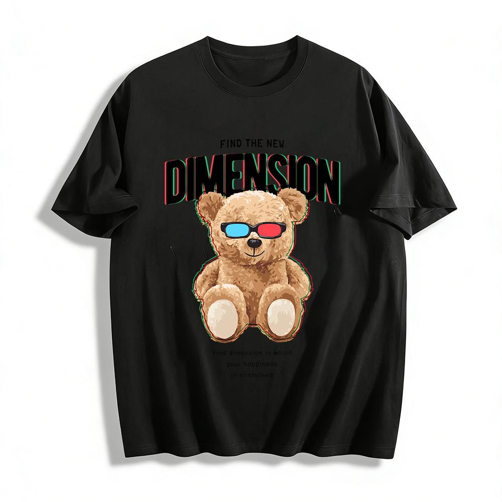 Glasses Bear Graphic Tee Explore Your Happy New Dimension Pure cotton T-shirt 6XL
Glasses Bear Graphic Tee Explore Your Happy New Dimension Pure cotton T-shirt 6XL