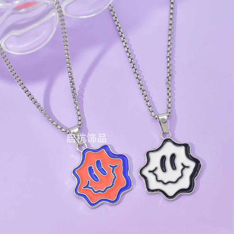 Wave Smiley Face Necklace Trendy Hip Hop Personality Cartoon Men S And Women S Sweater Chain Accessories
Wave Smiley Face Necklace Trendy Hip Hop Personality Cartoon Men S And Women S Sweater Chain Accessories