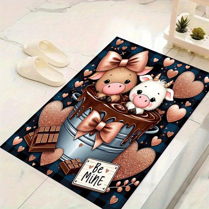 1pc Coffee Calf Print, Design Indoor Area Rug - Soft, Anti-Slip, and Durable Gaming Room Decor for Bedroom 60cm by 90cm
1pc Coffee Calf Print, Design Indoor Area Rug - Soft, Anti-Slip, and Durable Gaming Room Decor for Bedroom 60cm by 90cm