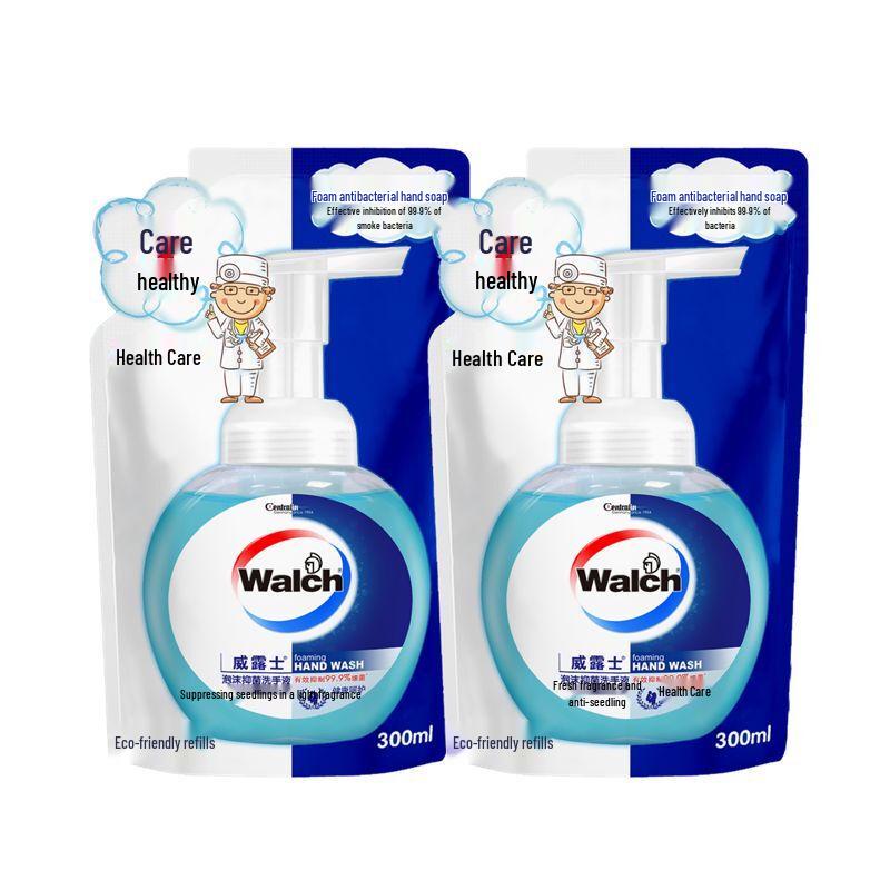 Walch Foaming Antibacterial Hand Wash Refill 300ml (2-Pack)
Walch Foaming Antibacterial Hand Wash Refill 300ml (2-Pack)