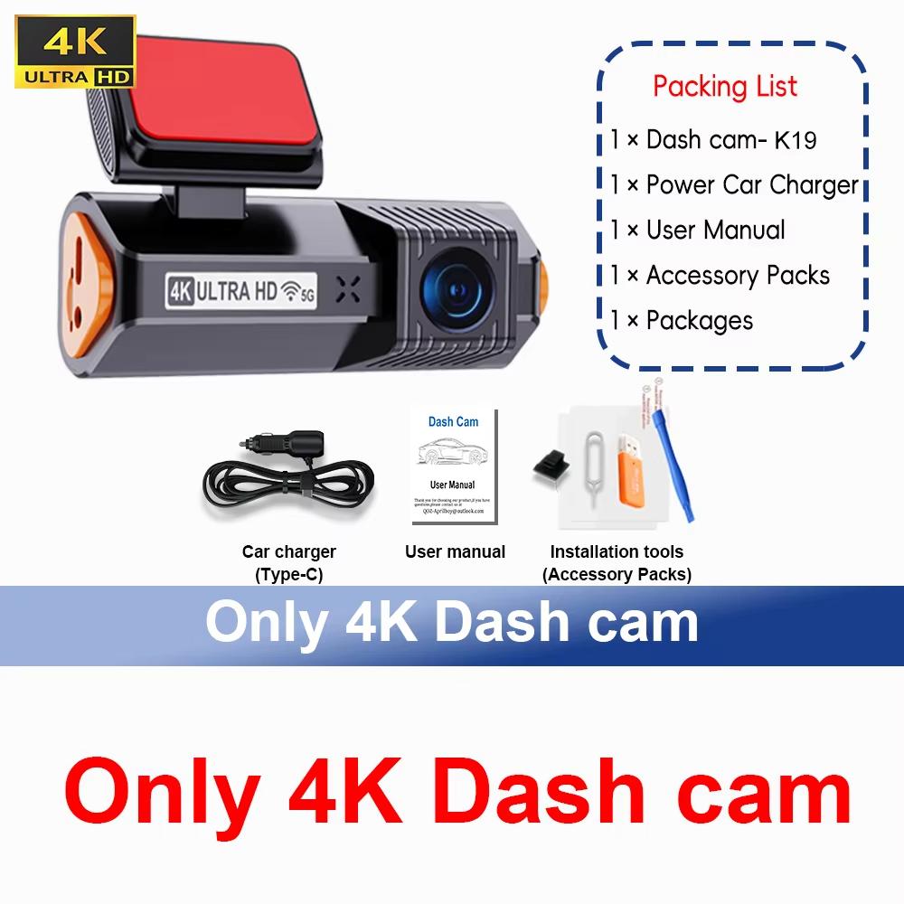 QOZ Compact 4K Dash Cam, Dual Lens 2.5K, APP Control GPS WDR Night Vision 24H Parking None
QOZ Compact 4K Dash Cam, Dual Lens 2.5K, APP Control GPS WDR Night Vision 24H Parking None
