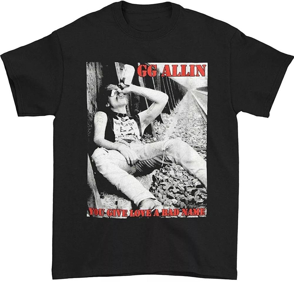 GG Allin Men s You Give Love A Bad Name Short Sleeve All Size Shirt Unisex T-Shirt XXL
GG Allin Men s You Give Love A Bad Name Short Sleeve All Size Shirt Unisex T-Shirt XXL