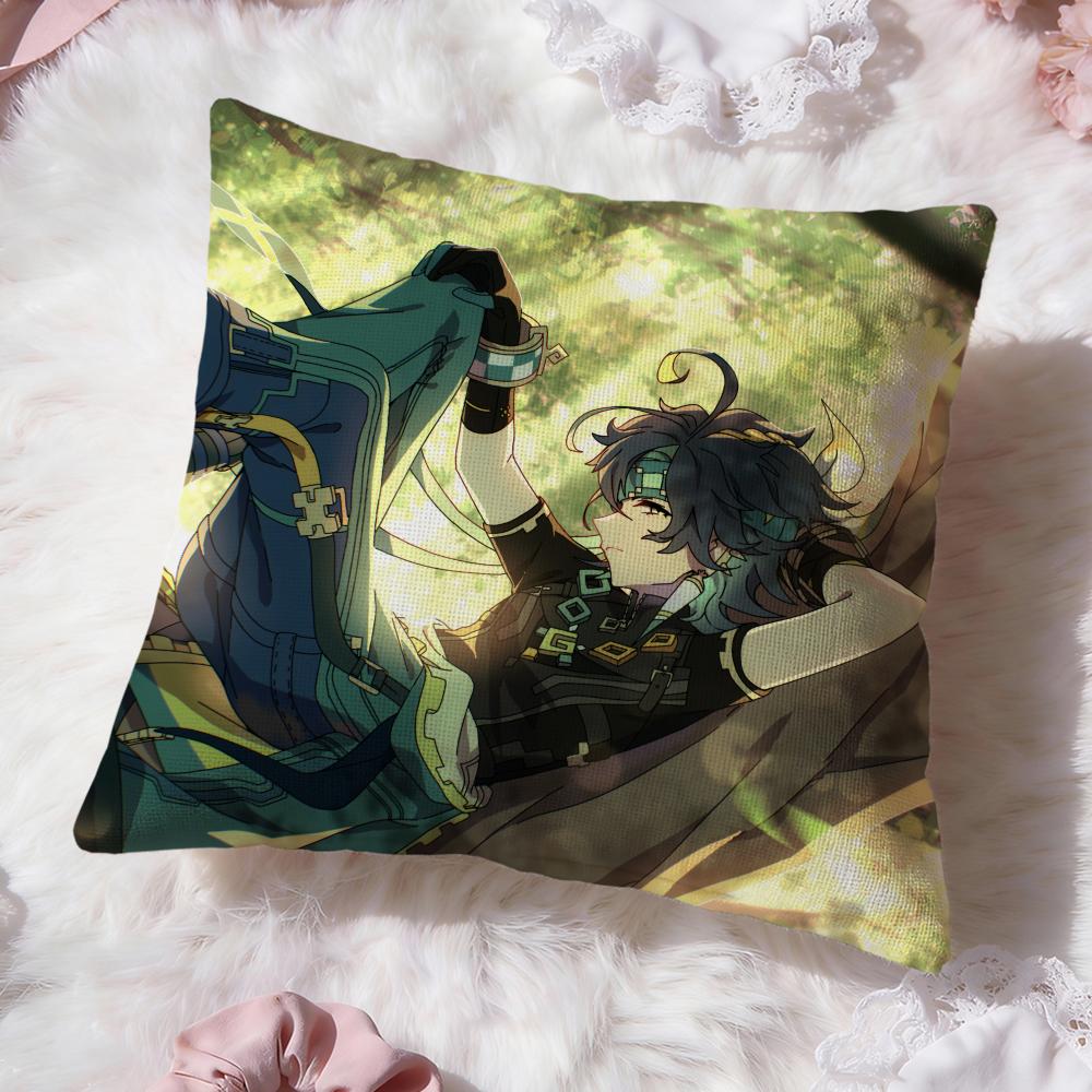 Genshin Impact Kinich Cushion Cover Premium Comfort Reversible Pillow Cove -Two in One Design for Any Room & Car Interior 12x12Inch
Genshin Impact Kinich Cushion Cover Premium Comfort Reversible Pillow Cove -Two in One Design for Any Room & Car Interior 12x12Inch