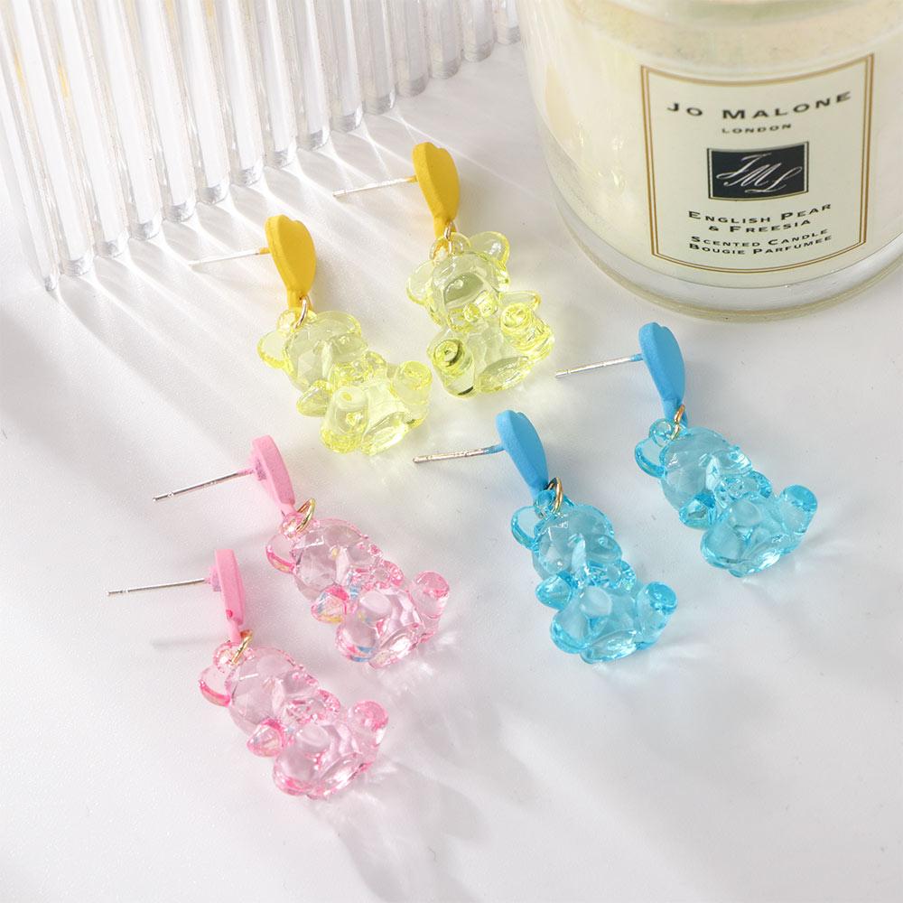 Women Love Acrylic Animal Crystal Candy Color Fashion Jewelry Dangle Earrings Bear Earrings Resin
Women Love Acrylic Animal Crystal Candy Color Fashion Jewelry Dangle Earrings Bear Earrings Resin