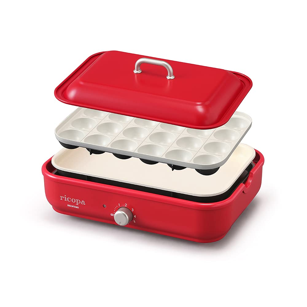 Iris Ohyama Compact Hot Plate 2way Plate Takoyaki Ceramic Ricopa Red (Flat Plate) MHP-R102-R червоний
Iris Ohyama Compact Hot Plate 2way Plate Takoyaki Ceramic Ricopa Red (Flat Plate) MHP-R102-R червоний