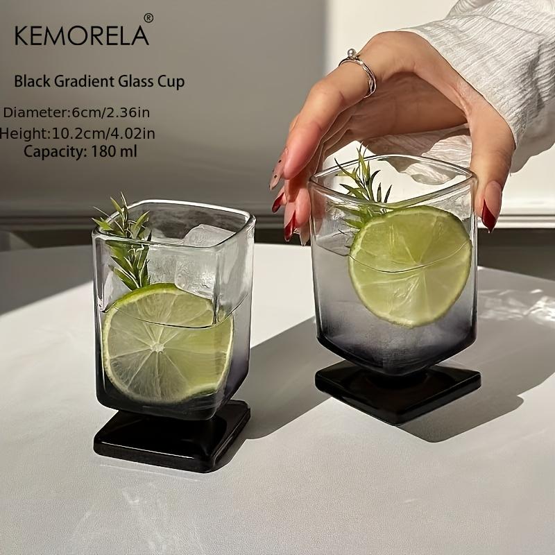 1/2PCS Square Glass Tumbler Featuring Black Gradient Drinkware for Cocktails, Juice And Whiskey Ideal for Homes Bars And Offices 180ML
1/2PCS Square Glass Tumbler Featuring Black Gradient Drinkware for Cocktails, Juice And Whiskey Ideal for Homes Bars And Offices 180ML