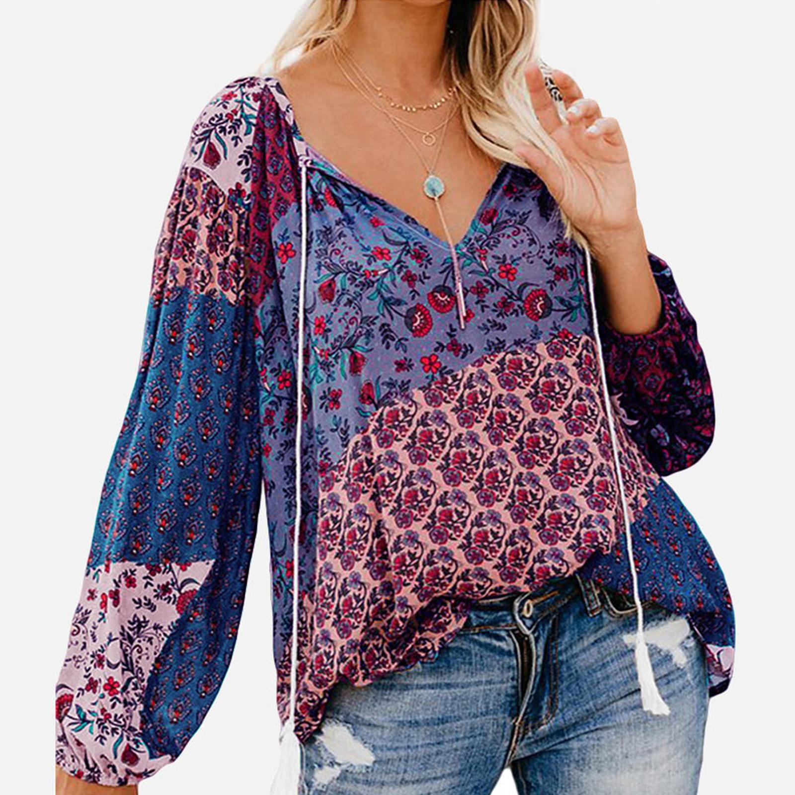 Fashion Women s Floral Print V Neck Long Sleeve Shirts Casual Loose Blouses Tops XL фиолетовый
Fashion Women s Floral Print V Neck Long Sleeve Shirts Casual Loose Blouses Tops XL фиолетовый