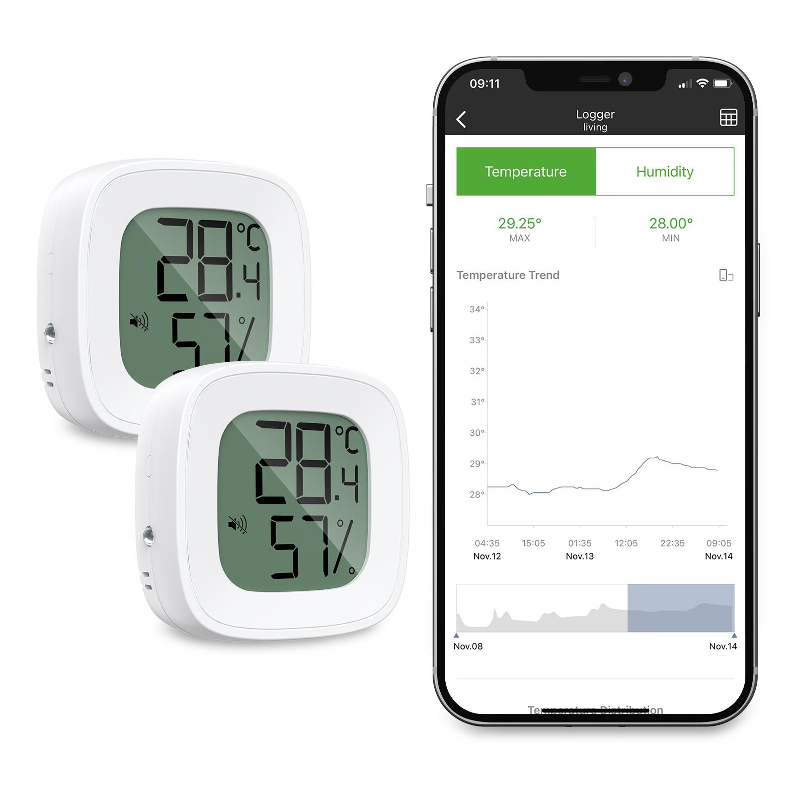 ORIA Обновление Bluetooth Термометр 2PCS/1PC Гигрометр Беспроводной Уличный Термометр Умный Дом Датчик Температуры и Влажности
ORIA Обновление Bluetooth Термометр 2PCS/1PC Гигрометр Беспроводной Уличный Термометр Умный Дом Датчик Температуры и Влажности