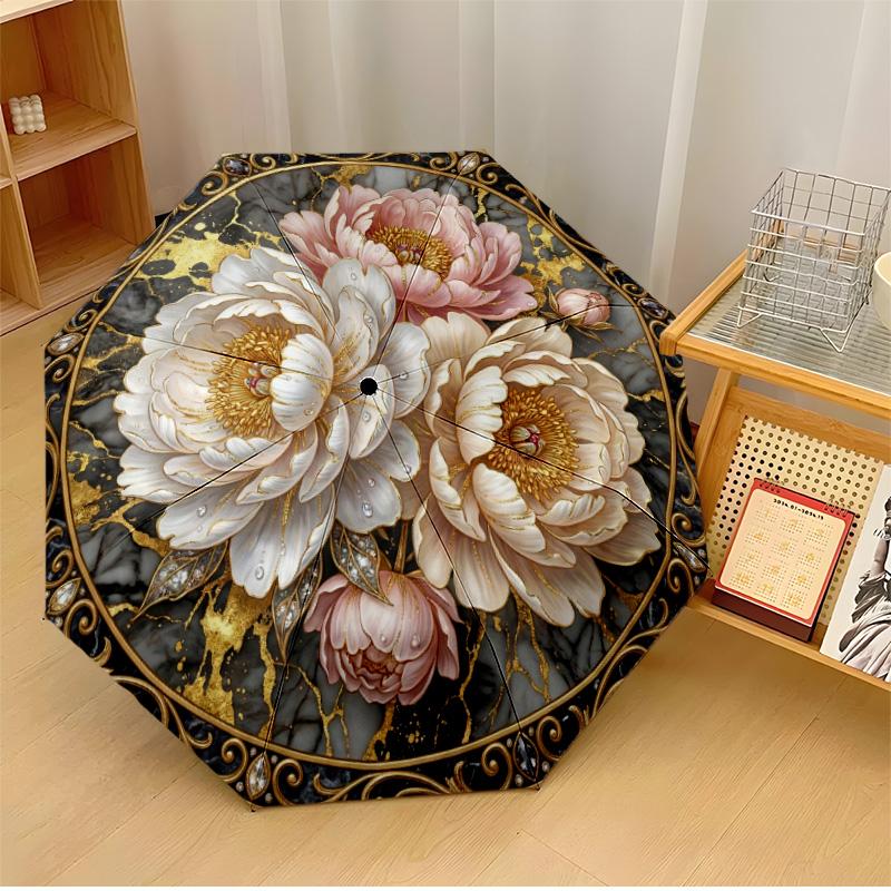 Elegant Floral Crown Design Theme Automatic Umbrella Compact 8-Rib Design Sturdy Construction Durable Everyday Carry Umbrella Stylish Accessory
Elegant Floral Crown Design Theme Automatic Umbrella Compact 8-Rib Design Sturdy Construction Durable Everyday Carry Umbrella Stylish Accessory