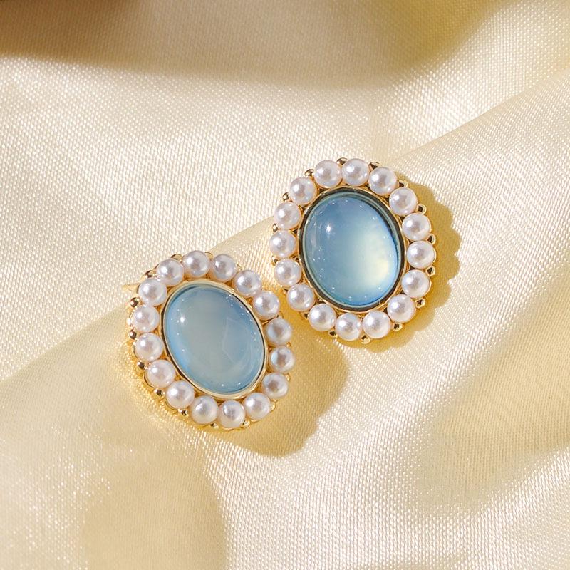 Серьги в стиле ретро с голубым кошачьим глазом, жемчугом и дизайном в виде противомоскитной спирали — клипсы, прокол не требуется
Серьги в стиле ретро с голубым кошачьим глазом, жемчугом и дизайном в виде противомоскитной спирали — клипсы, прокол не требуется