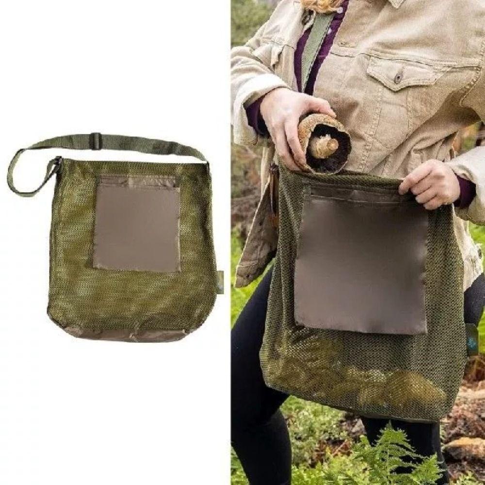 Large Capacity Mesh Foraging Bag Collapsible Storage Bag Breathable Mushroom Bag Beach зелений
Large Capacity Mesh Foraging Bag Collapsible Storage Bag Breathable Mushroom Bag Beach зелений
