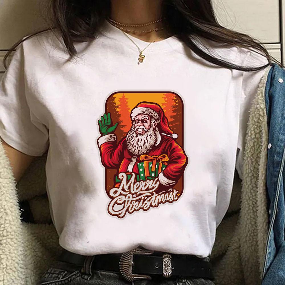 Street Fashion Women Short Sleeve Casual Simple Round Neck Christmas Series Prints Harajuku Graphic T Shirts Women Clothing Tops 4XL
Street Fashion Women Short Sleeve Casual Simple Round Neck Christmas Series Prints Harajuku Graphic T Shirts Women Clothing Tops 4XL