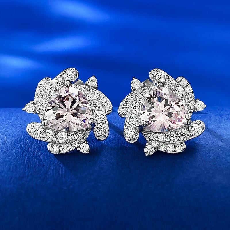 Xiancan Jewelry: 2024 Korean Style Sterling Silver Triangle Stud Earrings with Simulated White Diamonds. 925 Silver
Xiancan Jewelry: 2024 Korean Style Sterling Silver Triangle Stud Earrings with Simulated White Diamonds. 925 Silver