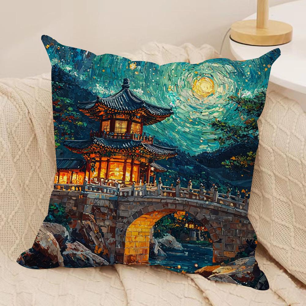 Korea Foguo Temple Cushion Cover Silky Short Plush DoubleSided Printed Pillow Case for Sofa All Seasons Home Decor Gift 30x30cm
Korea Foguo Temple Cushion Cover Silky Short Plush DoubleSided Printed Pillow Case for Sofa All Seasons Home Decor Gift 30x30cm