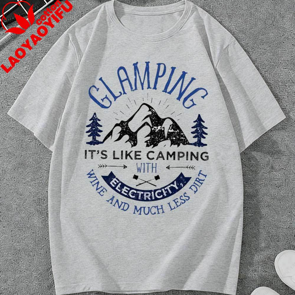 Vintage Glamping TShirt for Unisex Women Funny Camping Graphic Tee Outdoor Hiking Mountain Print Short Sleeve Tops Casual Cotton S
Vintage Glamping TShirt for Unisex Women Funny Camping Graphic Tee Outdoor Hiking Mountain Print Short Sleeve Tops Casual Cotton S