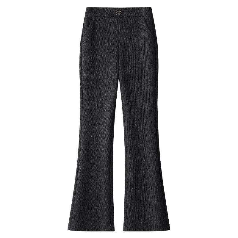 Women s 2024 High-Waisted Wool Pants with Khaki Vertical Stripes, Autumn/Winter Slimming Flared Style. 4XL темно-сірий
Women s 2024 High-Waisted Wool Pants with Khaki Vertical Stripes, Autumn/Winter Slimming Flared Style. 4XL темно-сірий