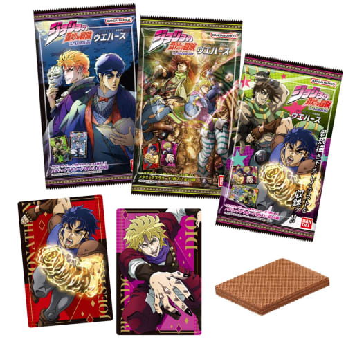 JoJo s Bizarre Adventure Phantom Blood/Battle Trend Wafers (20 штук) Конфеты-игрушки/вафли (выпечка сладостей) (Причудливые приключения Джоджо)
JoJo s Bizarre Adventure Phantom Blood/Battle Trend Wafers (20 штук) Конфеты-игрушки/вафли (выпечка сладостей) (Причудливые приключения Джоджо)