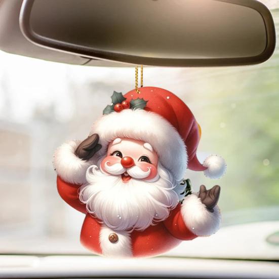 Подвеска Yousheng Christmas в форме Санты, украшение на рождественскую елку, акриловый орнамент для деревьев, дверей, окон, дома, автомобиля, украшения, подвеска
Подвеска Yousheng Christmas в форме Санты, украшение на рождественскую елку, акриловый орнамент для деревьев, дверей, окон, дома, автомобиля, украшения, подвеска
