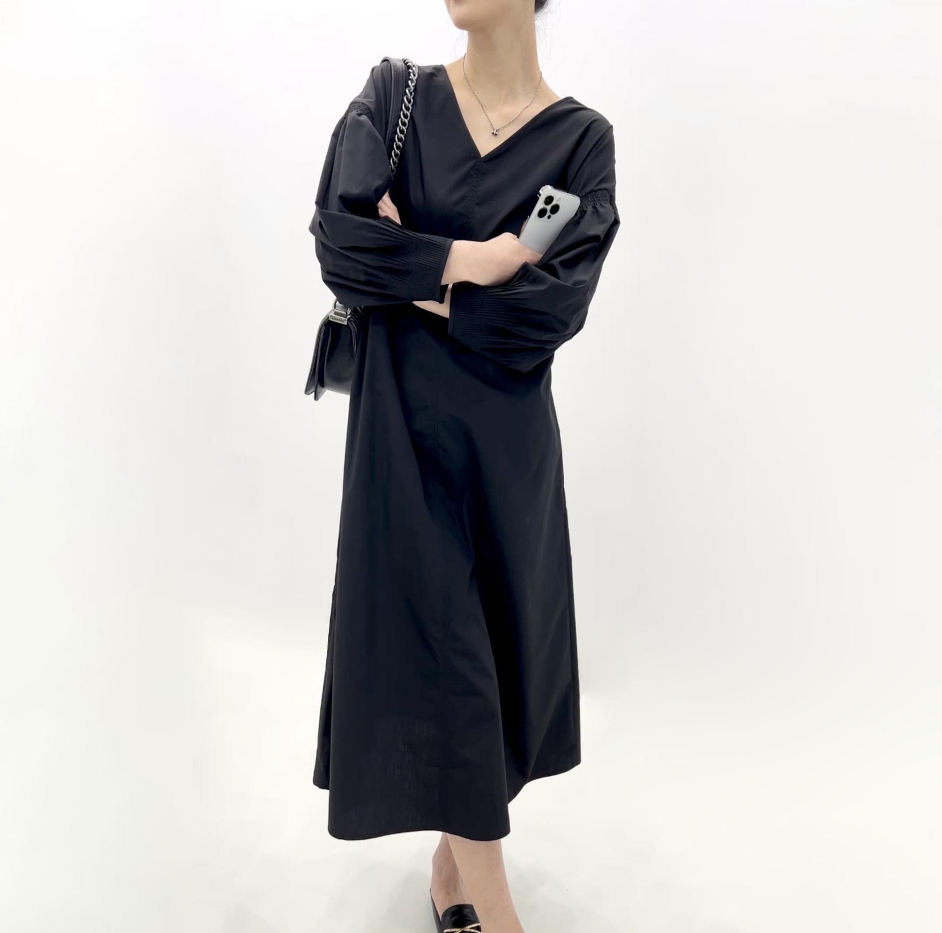 2026 Women s Black Accordion Sleeve Long Dress: Japanese Korean Style, Loose Fit, Fashionable Ins Style One Size чёрный
2026 Women s Black Accordion Sleeve Long Dress: Japanese Korean Style, Loose Fit, Fashionable Ins Style One Size чёрный