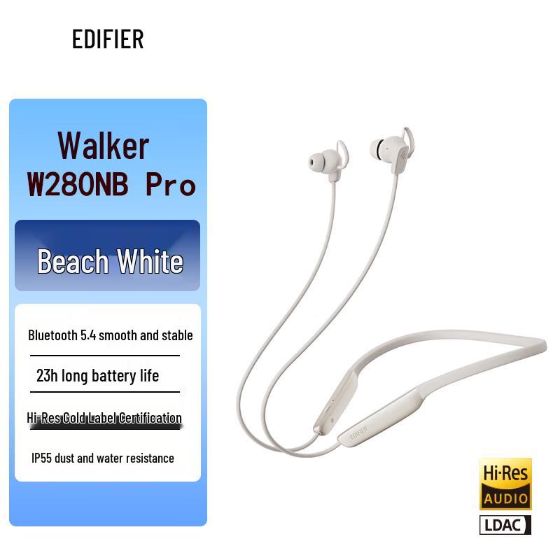 Edifier W280NB Pro Neckband Bluetooth Earbuds
Edifier W280NB Pro Neckband Bluetooth Earbuds