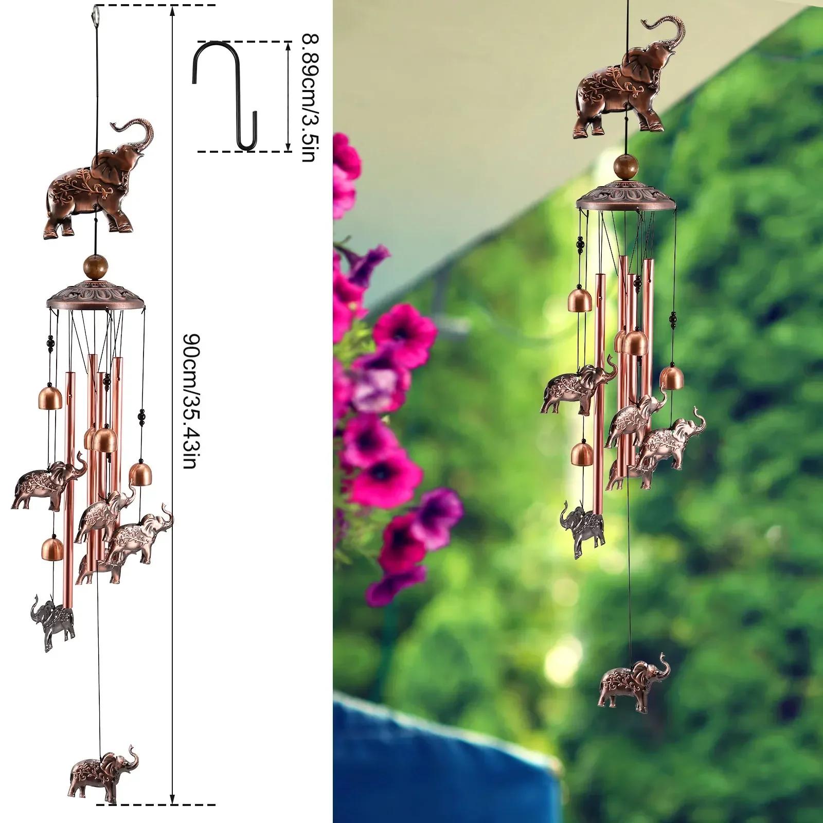 35inch Wind Chimes With Elephant Metal Tubes Outdoor Garden Yard Decoration Retro Creative Hanging Wind Chimes Ornaments
35inch Wind Chimes With Elephant Metal Tubes Outdoor Garden Yard Decoration Retro Creative Hanging Wind Chimes Ornaments