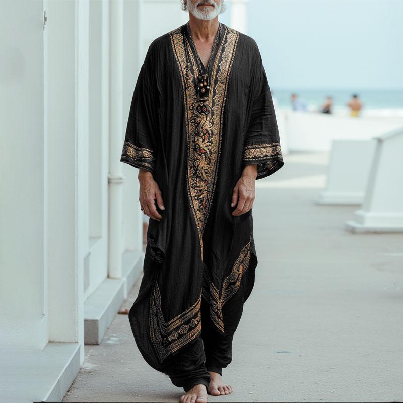 INCERUN Чоловічі халати з глибоким V-подібним вирізом, рукавом 3/4, квітковим принтом, повсякденні, вільні, довгі, туніки S чорний
INCERUN Чоловічі халати з глибоким V-подібним вирізом, рукавом 3/4, квітковим принтом, повсякденні, вільні, довгі, туніки S чорний