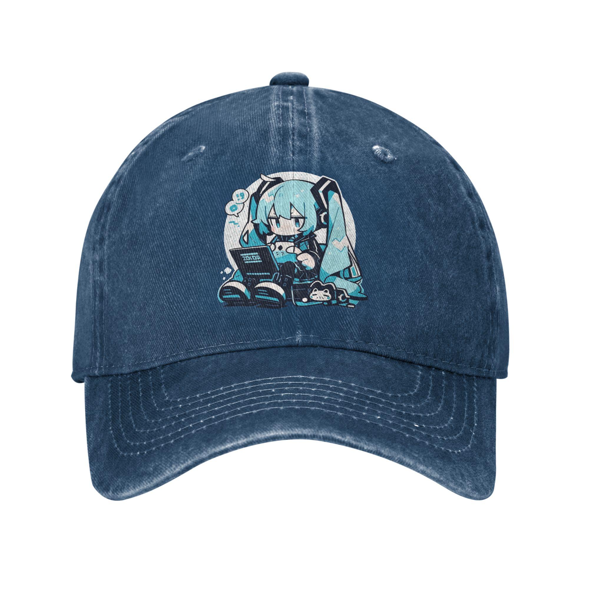Vintage Hatsunes Mikus Singer Anime Baseball Cap Unisex Distressed Washed Snapback Hat Outdoor Adjustable Hats Cap One Size
Vintage Hatsunes Mikus Singer Anime Baseball Cap Unisex Distressed Washed Snapback Hat Outdoor Adjustable Hats Cap One Size