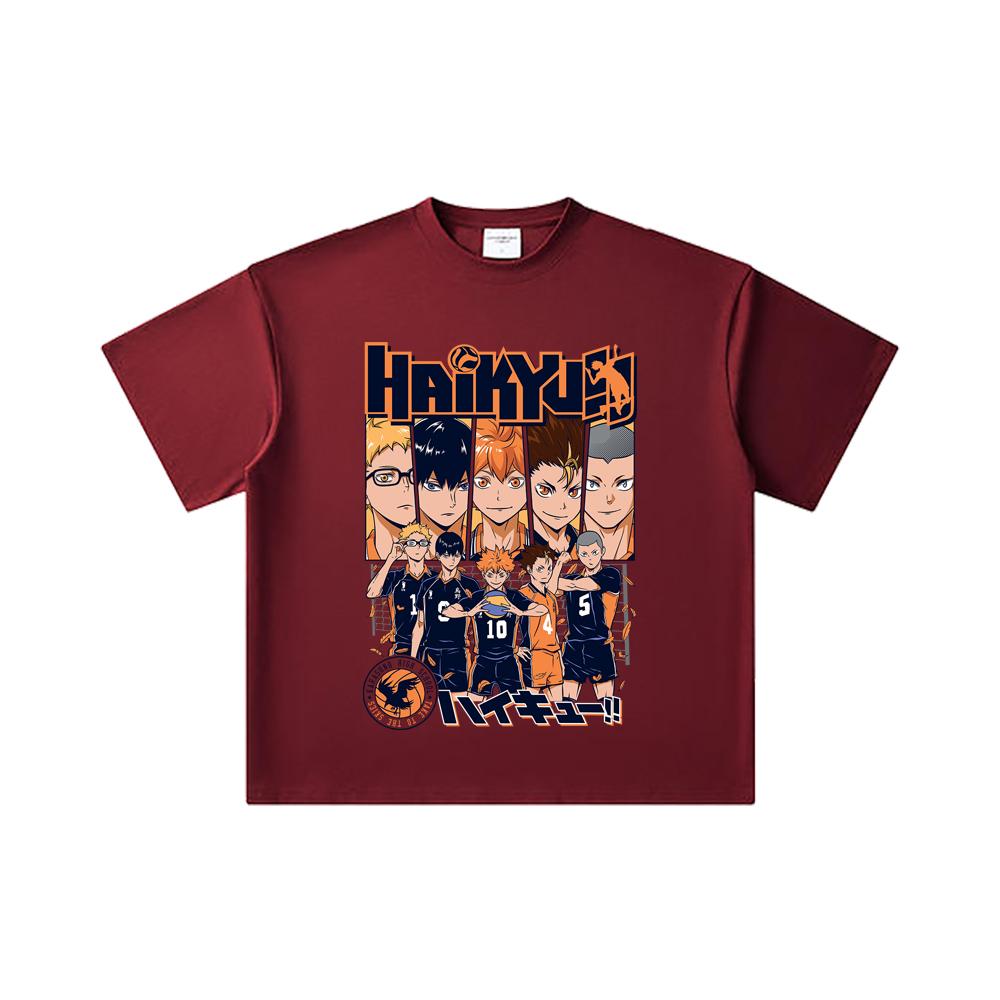 260 GSM Double Yarn 32 Count 100% Cotton Haikyu V7 Karasuno High Print Unisex Heavy Cotton T Shirt 2XL вина червоного кольору
260 GSM Double Yarn 32 Count 100% Cotton Haikyu V7 Karasuno High Print Unisex Heavy Cotton T Shirt 2XL вина червоного кольору