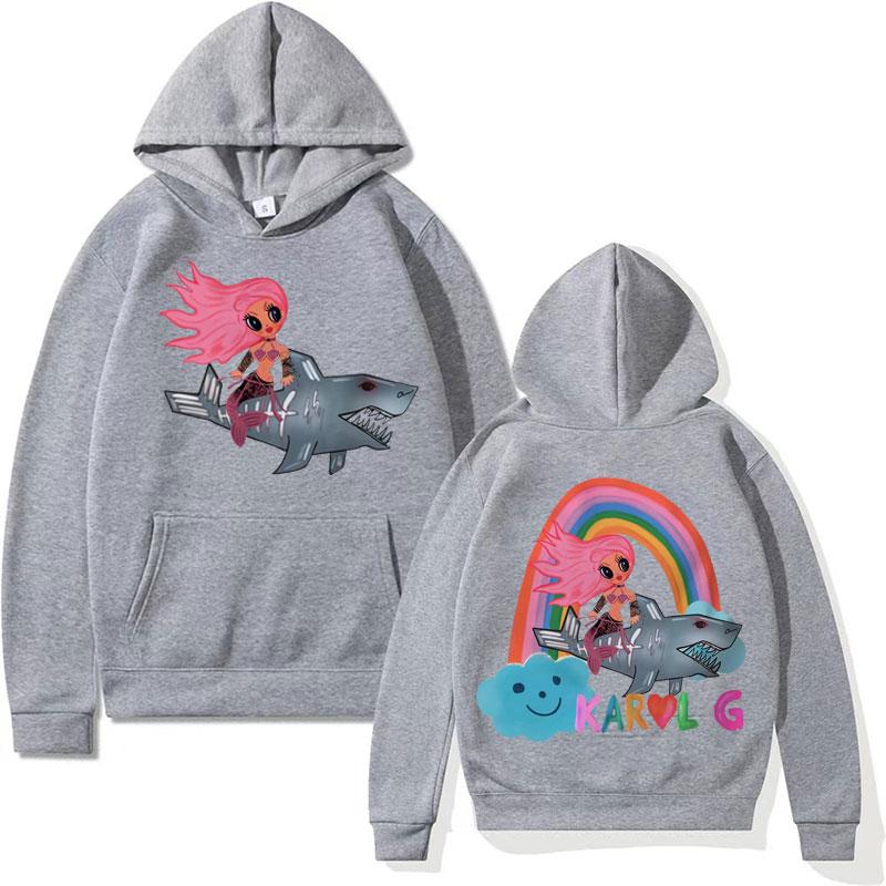 In My Bichota Era Karol G MSB Forever Tour Shark Hoodie Mermaid Manana Harajuku Sweatshirt Men Women Fashion Casual Fleece Hoody 3XL
In My Bichota Era Karol G MSB Forever Tour Shark Hoodie Mermaid Manana Harajuku Sweatshirt Men Women Fashion Casual Fleece Hoody 3XL