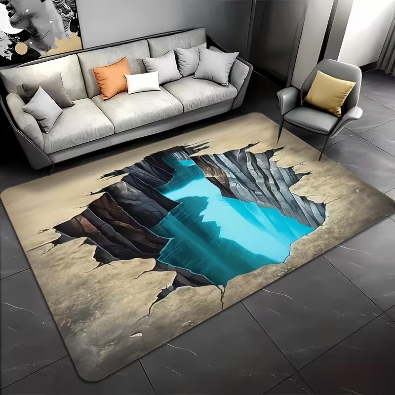 3D Optical Illusion Carpet Deep Pit, Under Water Dark Style Broken Brick Wall Hole Pattern Living Room Bedroom Rug Door Mat 50X80CM
3D Optical Illusion Carpet Deep Pit, Under Water Dark Style Broken Brick Wall Hole Pattern Living Room Bedroom Rug Door Mat 50X80CM