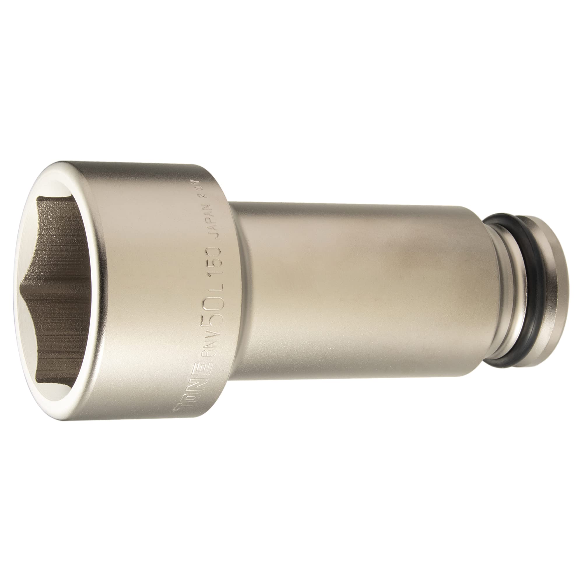 TONE Super long impact socket Drive angle Width across flats 50mm (hexagonal) 6NV-50L150 19.0mm (3/4 )
TONE Super long impact socket Drive angle Width across flats 50mm (hexagonal) 6NV-50L150 19.0mm (3/4 )