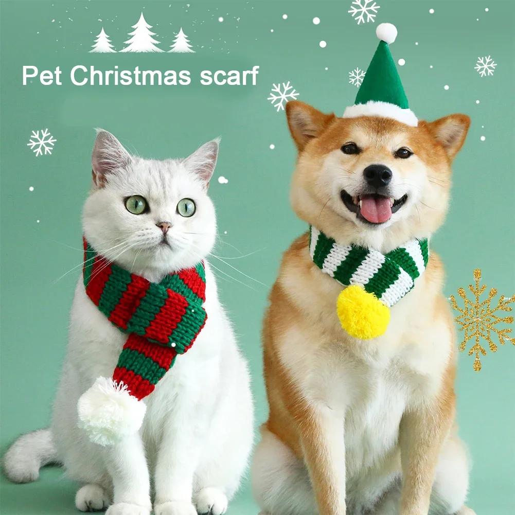 Pet Knitted Wool Striped Christmas Scarf Cat Dog Santa Tree Adjustable Collar Bib Warmer Kitten Puppy Accessories Pet Supplies
Pet Knitted Wool Striped Christmas Scarf Cat Dog Santa Tree Adjustable Collar Bib Warmer Kitten Puppy Accessories Pet Supplies