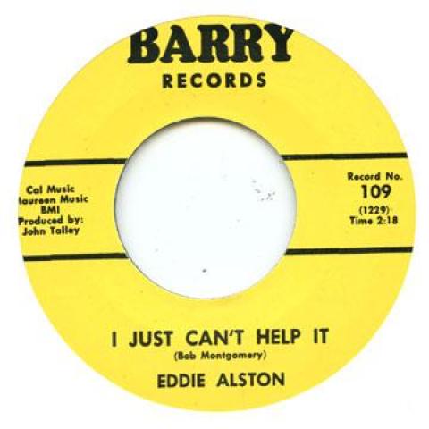 7inch Record EDDIE ALSTON - I Just Can t Help It / Gonna Get Me BARRY109 Barry 1964 UK Blues
7inch Record EDDIE ALSTON - I Just Can t Help It / Gonna Get Me BARRY109 Barry 1964 UK Blues