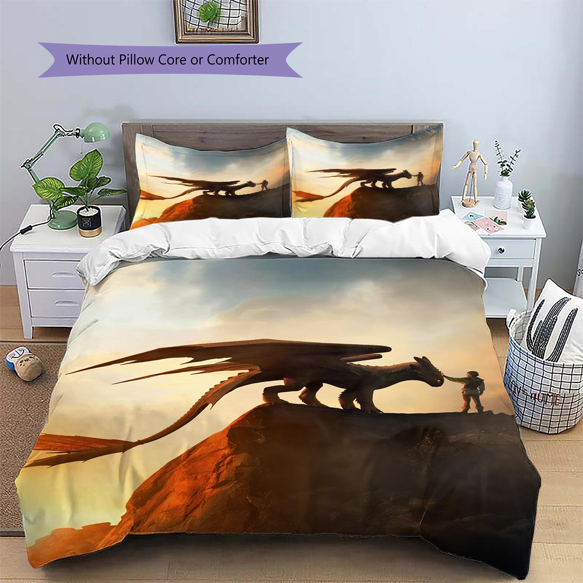 How to Train Your Dragon Hiccup & Toothless Duvet Cover & Pillowcases, HTTYD Fan Bedding, Ideal Gift.chl 135x200cm
How to Train Your Dragon Hiccup & Toothless Duvet Cover & Pillowcases, HTTYD Fan Bedding, Ideal Gift.chl 135x200cm