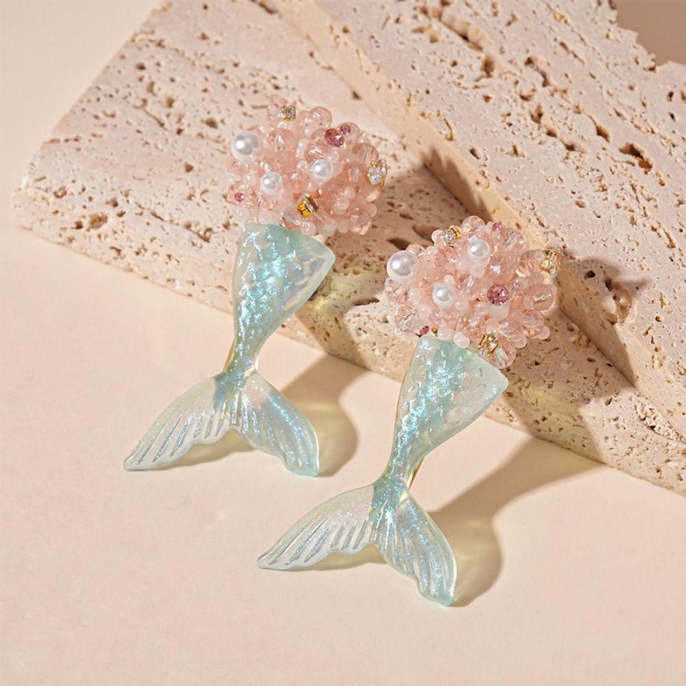 Sweet Fishtail Drop Earrings Cute Beach Style Earrings Fashion Mermaid Resin Earrings Women Fish Tail
Sweet Fishtail Drop Earrings Cute Beach Style Earrings Fashion Mermaid Resin Earrings Women Fish Tail
