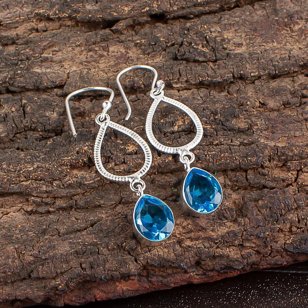 Швейцарский голубой топаз драгоценный камень 925 стерлинговое серебро ювелирные изделия ручной работы серьги 1,90 EE-16-2
Швейцарский голубой топаз драгоценный камень 925 стерлинговое серебро ювелирные изделия ручной работы серьги 1,90 EE-16-2