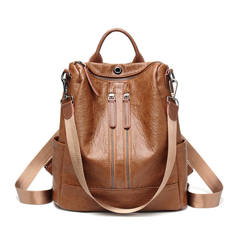 Fashionable Backpack for Women New Spring and Summer Korean Style Easy To Match Soft Leather Backpack Casual Multi Purpose Travel Bag
Fashionable Backpack for Women New Spring and Summer Korean Style Easy To Match Soft Leather Backpack Casual Multi Purpose Travel Bag