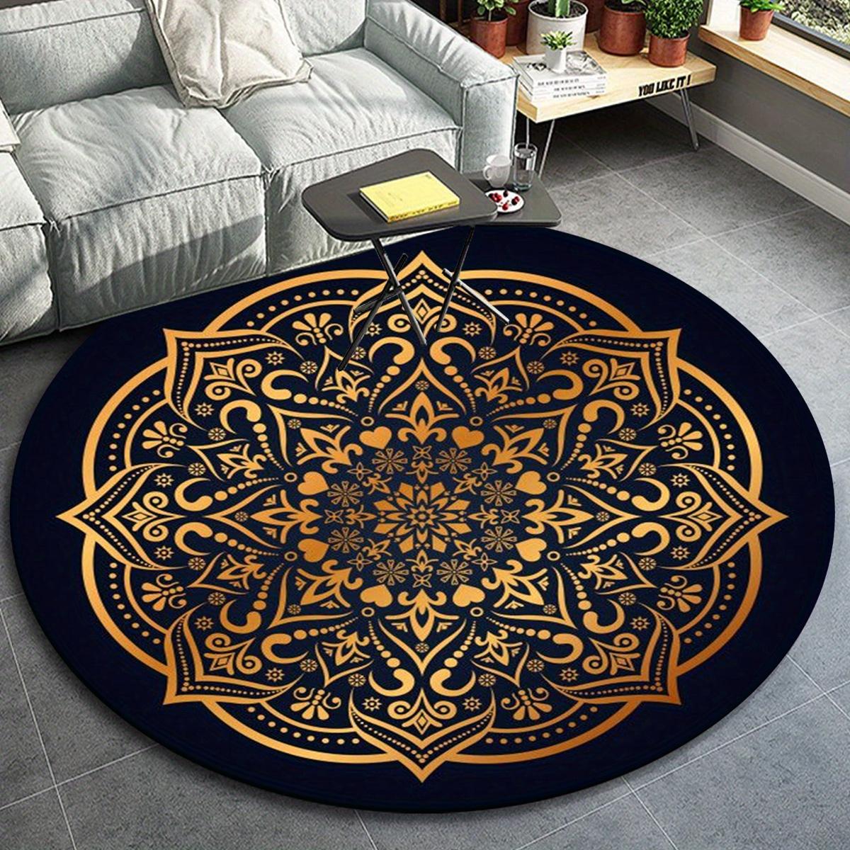 1pc Golden Mandala Pattern Round Floor Mat, Non-slip for Living Room Bedroom Chair Carpets Home Decor Gifts, Home Decor Room Decor Outdoor D 80cm by 80cm
1pc Golden Mandala Pattern Round Floor Mat, Non-slip for Living Room Bedroom Chair Carpets Home Decor Gifts, Home Decor Room Decor Outdoor D 80cm by 80cm