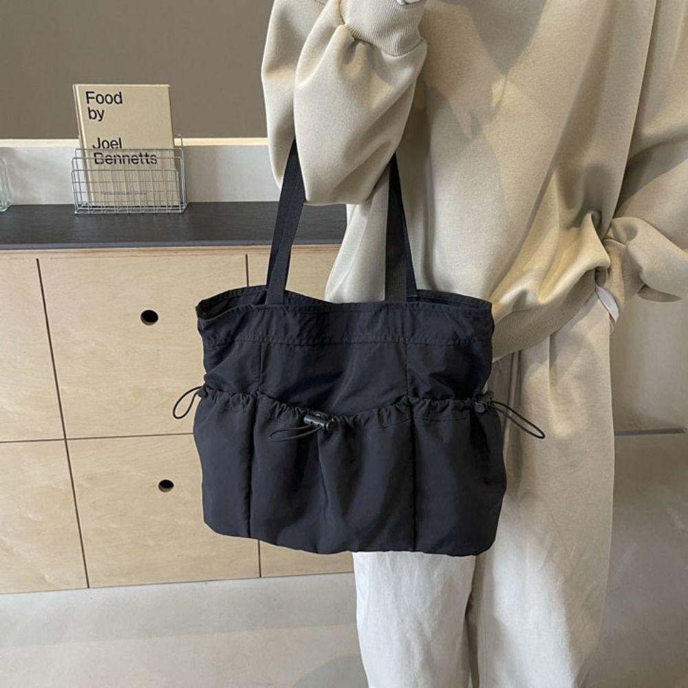 Korean Style Canvas Handbag Solid color Nylon Underarm Bag Cool Drawstring Tote Bag Outdoor бежевий
Korean Style Canvas Handbag Solid color Nylon Underarm Bag Cool Drawstring Tote Bag Outdoor бежевий