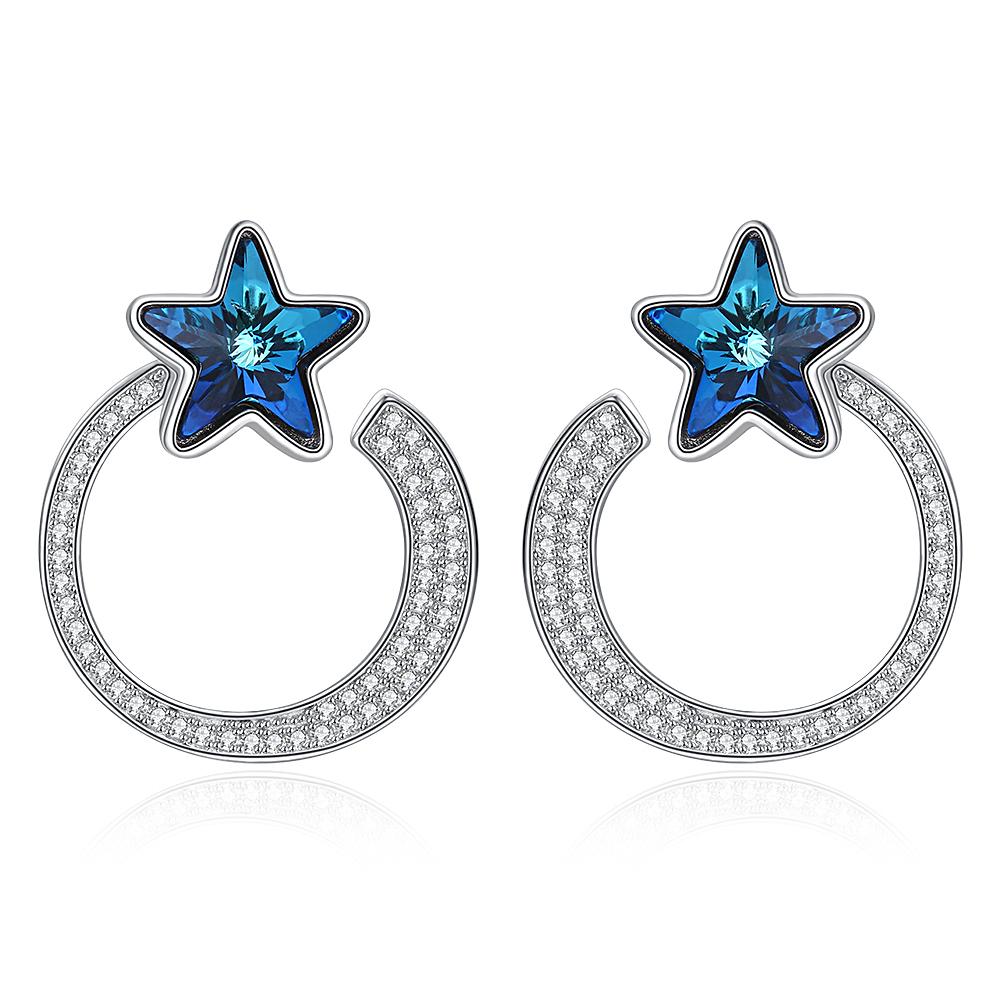 Серьги-гвоздики из стерлингового серебра S925 со звездами и кристаллами
Серьги-гвоздики из стерлингового серебра S925 со звездами и кристаллами