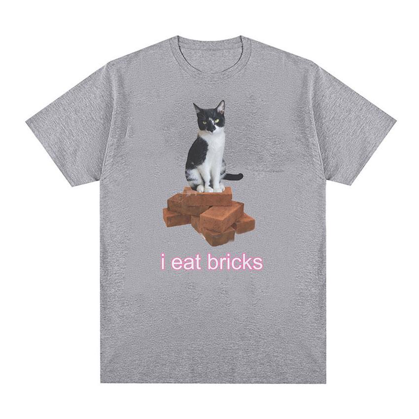 Футболка I Eat Bricks Cute Cat Meme, мужская и женская модная повседневная футболка с коротким рукавом, удобные хлопковые футболки большого размера высокого качества
Футболка I Eat Bricks Cute Cat Meme, мужская и женская модная повседневная футболка с коротким рукавом, удобные хлопковые футболки большого размера высокого качества